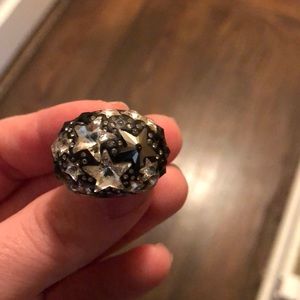 Swarovski Black Star Ring